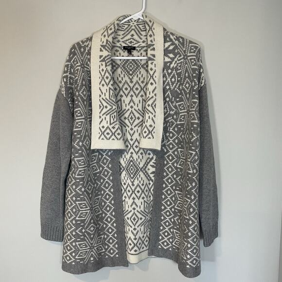 Talbots Sweaters - Talbots Petites Womens Fair Isle Cardigan Sweater Wool Cashmere Blend Size LP